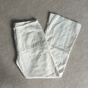 Johnny Was Boho Ivory Cotton Pants - size XS